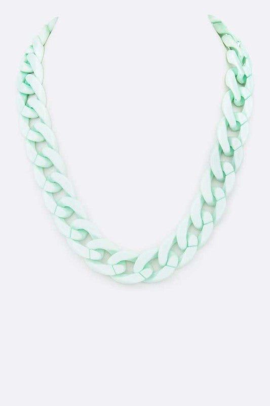 Resin Chain Link Necklace
