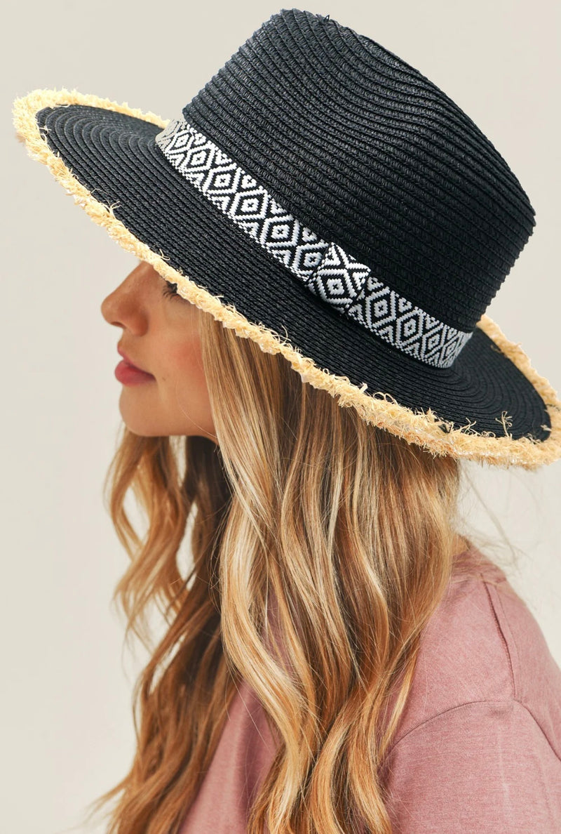 Black Straw Hat