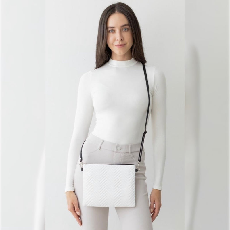 White Crossbody/Wristlet